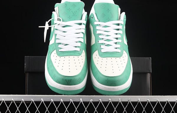 NIKE Air Force 1x07 Low LV printed leather low-top casual board shoes 341524-002 - Image 12