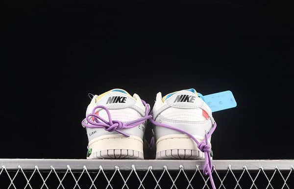 OFF-White x NIKE DUNK Low OW gray SB buckle rebound fashion casual board shoes DM1602-125 - Image 14