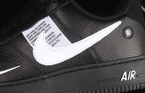NIKE Air Force 1 Low black and white simple edition OW letter low top casual board shoes AJ7747-001 - Image 7