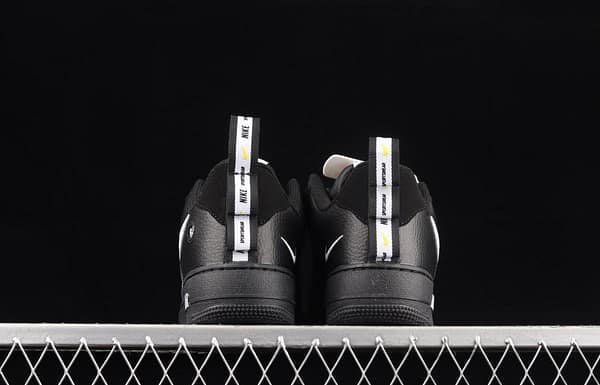 NIKE Air Force 1 Low black and white simple edition OW letter low top casual board shoes AJ7747-001 - Image 14