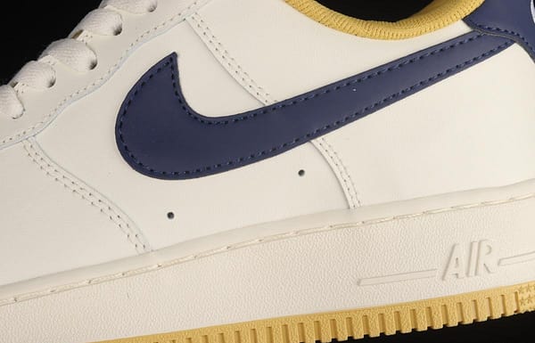 NIKE Air Force 1x07 Low white, yellow and black hook low-top casual board shoes AQ2288-111, - Image 7