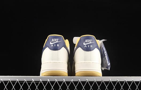NIKE Air Force 1x07 Low white, yellow and black hook low-top casual board shoes AQ2288-111, - Image 13