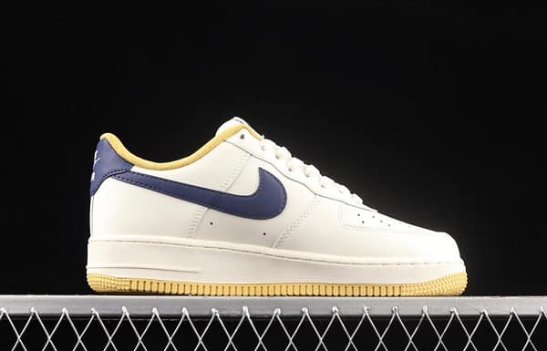 NIKE Air Force 1x07 Low white, yellow and black hook low-top casual board shoes AQ2288-111, - Image 15