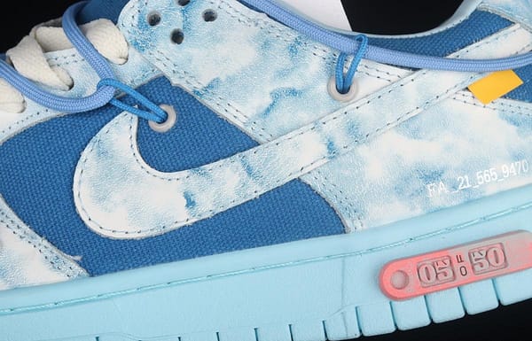 OFF-White x NIKE DUNK Low OW SB buckle rebound fashion casual board shoes DM1602-113 - Image 8