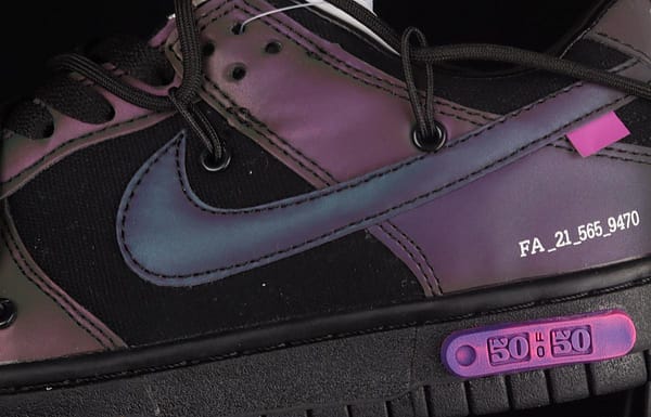 OFF-White x NIKE DUNK Low OW SB buckle rebound fashion casual board shoes DM1602-001 - Image 7