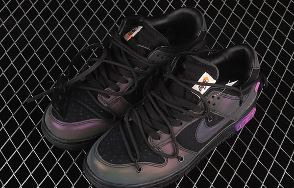 OFF-White x NIKE DUNK Low OW SB buckle rebound fashion casual board shoes DM1602-001 - Image 11