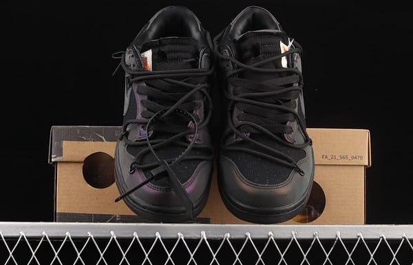 OFF-White x NIKE DUNK Low OW SB buckle rebound fashion casual board shoes DM1602-001 - Image 13