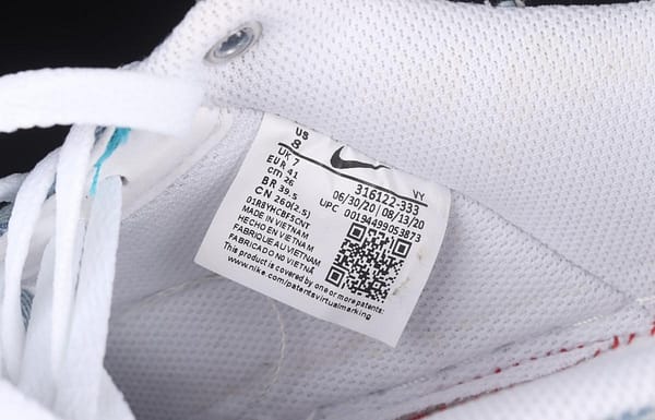 NIKE Air Force 1x 07 Low washed to make old low upper shoes 316122-333 - Image 5