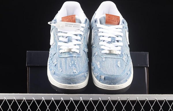 NIKE Air Force 1x 07 Low washed to make old low upper shoes 316122-333 - Image 12