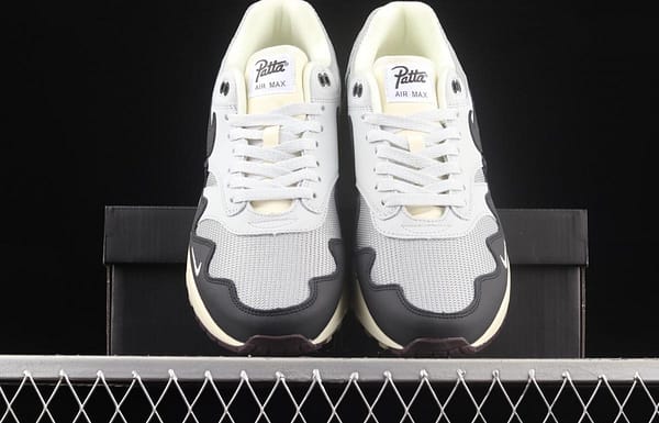 Patta x Nike Air Max 1 joint style suede spliced half-palm air cushion vintage running shoes DH1348-002 - Image 12