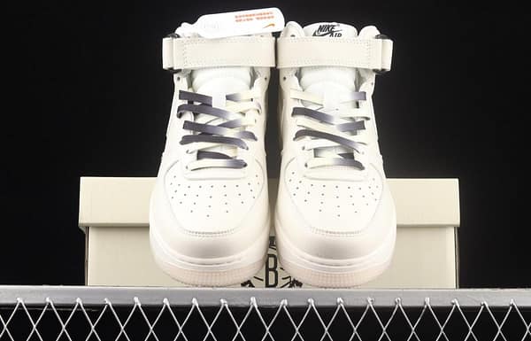 NIKE Air Force 1x 07 Mid rice black and white Brooklyn Nets city limited casual board shoes NT2969-013 - Image 13