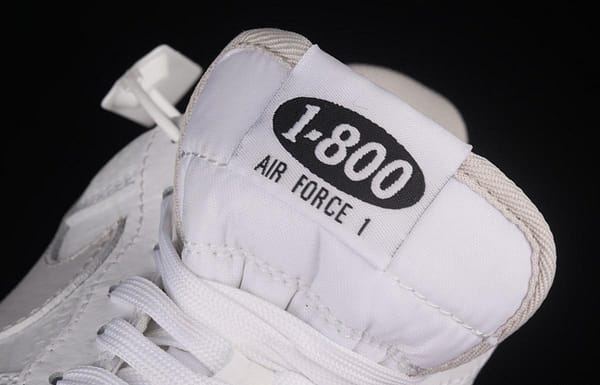 NIKE Air Force 11607 Premium Toll Free white gray low-top casual board shoes CJ1631-100 - Image 8