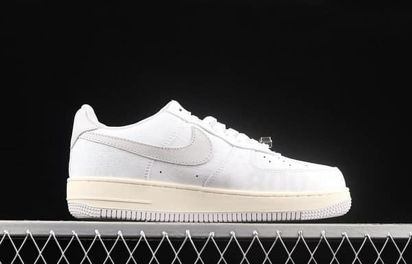 NIKE Air Force 11607 Premium Toll Free white gray low-top casual board shoes CJ1631-100 - Image 16