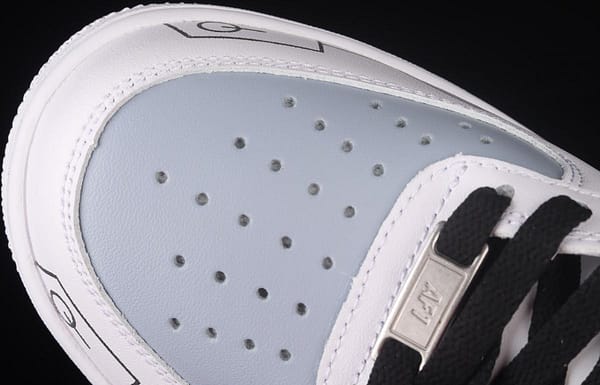 NIKE Air Force 11607 Mid PS5 video game theme black and white gray glossy shoes body upper casual board shoes CW2288-115 - Image 9
