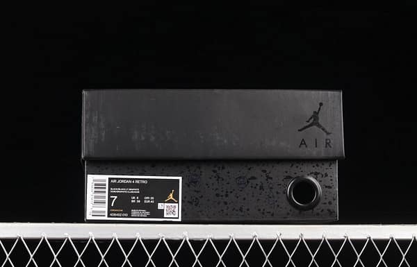 Air Jordan 4 Black Cat black cat head frosted CU1110-010 - Image 11
