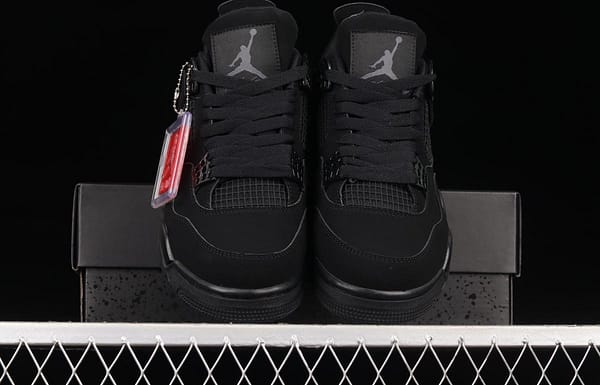 Air Jordan 4 Black Cat black cat head frosted CU1110-010 - Image 12