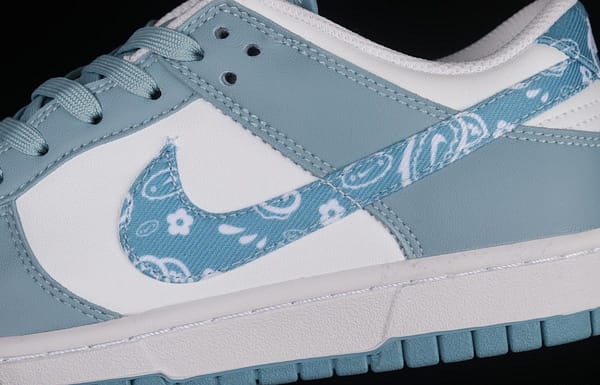 NIKE DUNK Low Green/blue paisley turquoise Paisley SB rebound fashion casual board shoes DH4401-101 - Image 7