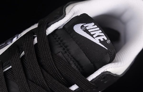 NIKE SB DUNK Low Black Paisley black and white cashew flower SB rebound fashion casual board shoes DH4401-100 - Image 8