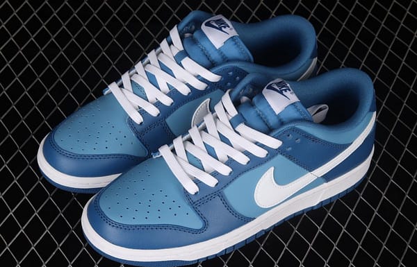 NIKE SB DUNK Low Dark Marina Blue sea blue color SB buckle rebound fashion leisure board shoes DJ6188-400 - Image 10