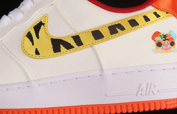 NIKE Air Force 1y07 Low year of the Tiger limited color matching low-top canvas casual board shoes DQ4502-171 - Image 7