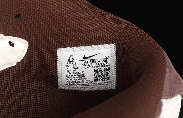 NIKE Air Force 11607 Mid coffee bean color suede medium top casual board shoes AL6896-556 - Image 5
