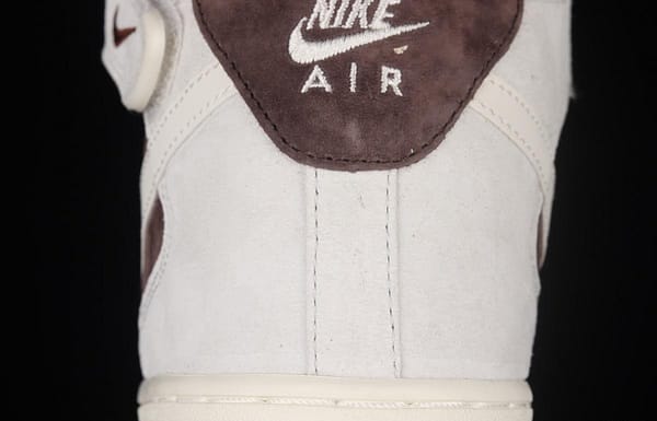 NIKE Air Force 11607 Mid coffee bean color suede medium top casual board shoes AL6896-556 - Image 6