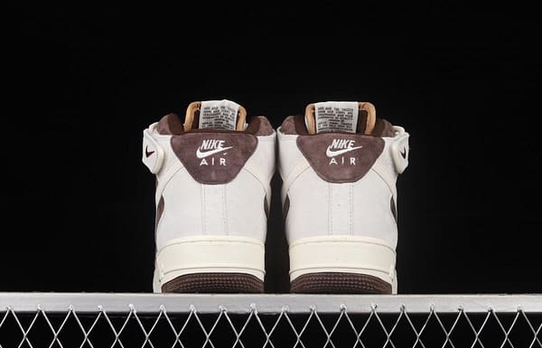 NIKE Air Force 11607 Mid coffee bean color suede medium top casual board shoes AL6896-556 - Image 13