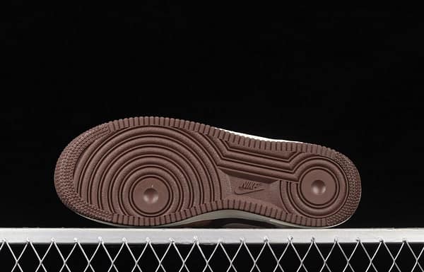 NIKE Air Force 11607 Mid coffee bean color suede medium top casual board shoes AL6896-556 - Image 14