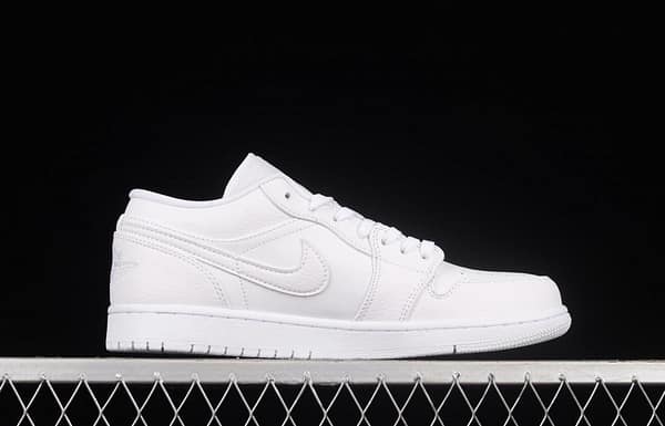 Air Jordan 1 Low pure white low-top cultural basketball shoes 553558-130 - Image 15