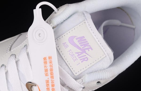NIKE Air Force 1x 07 Low white light purple hook low top casual board shoes DN5056-100 - Image 2