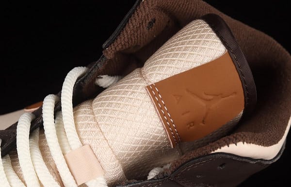 Air Jordan 1 Mid beige brown vintage basketball shoes DO6699-200 - Image 9