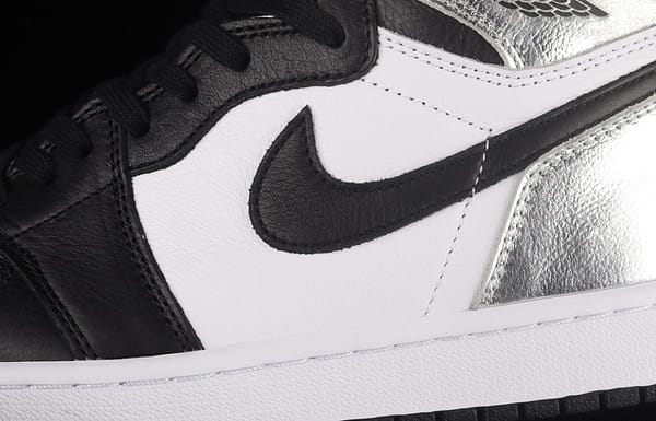 Air Jordan 1 High OG Wmns Silver Toe metal black silver silver toe CD0461-001 - Image 7