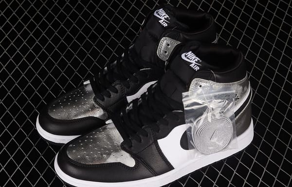 Air Jordan 1 High OG Wmns Silver Toe metal black silver silver toe CD0461-001 - Image 10