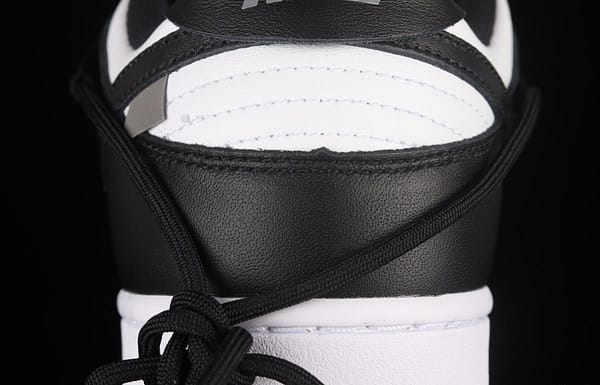 NIKE SB DUNK Low Lot Black/White leather black and white panda tied rope dunk series low side leisure sports board shoes CT0856-103 - Image 6