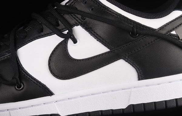 NIKE SB DUNK Low Lot Black/White leather black and white panda tied rope dunk series low side leisure sports board shoes CT0856-103 - Image 7