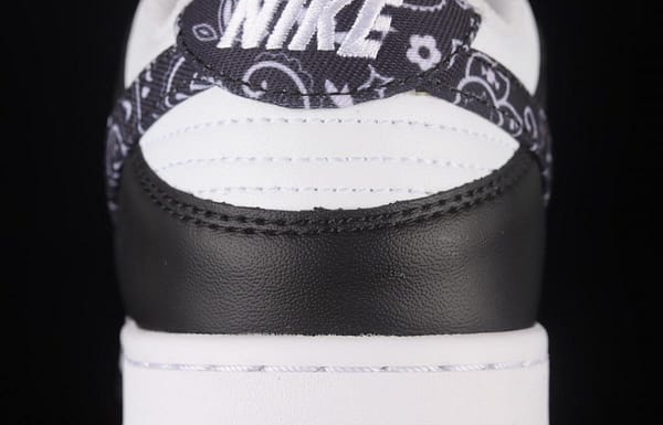 NIKE SB DUNK Low Black Paisley black and white panda cashew flower SB buckle rebound fashion casual board shoes DH4401-100 - Image 6
