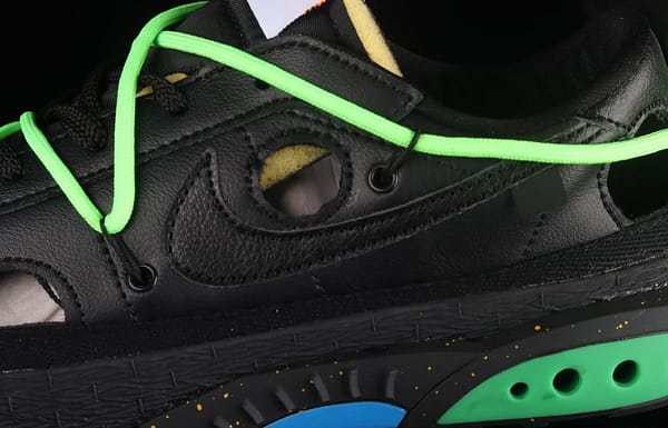 OFF-White x NIKE Blazer Low co-branded deconstruction style trailblazer low upper shoes DH7863-001 - Image 7