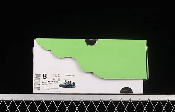 OFF-White x NIKE Blazer Low co-branded deconstruction style trailblazer low upper shoes DH7863-001 - Image 11