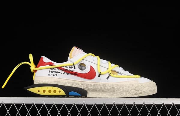 OFF-White x NIKE Blazer Low co-branded deconstruction style trailblazer low upper shoes DH7863-100 - Image 15