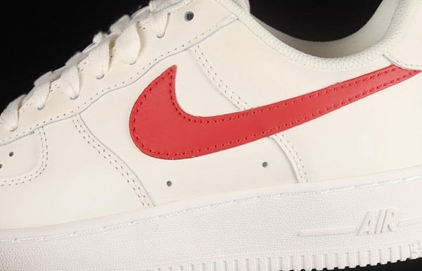 NIKE Air Force 1x 07 Low Air Force White and Red low-top Leisure Board shoes 315115-126 - Image 7