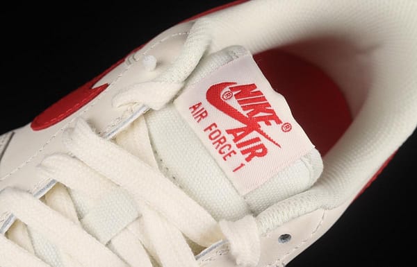 NIKE Air Force 1x 07 Low Air Force White and Red low-top Leisure Board shoes 315115-126 - Image 8