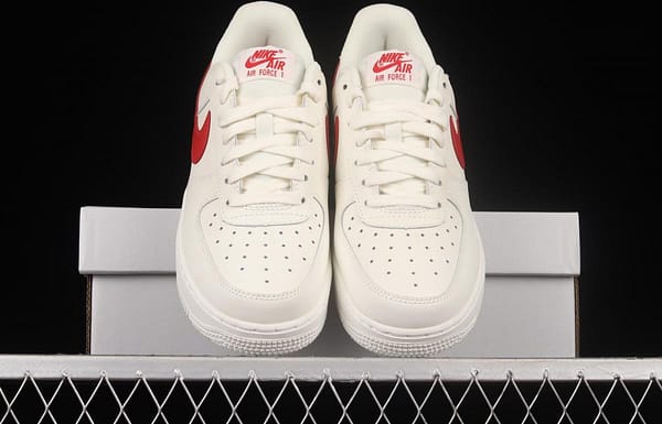 NIKE Air Force 1x 07 Low Air Force White and Red low-top Leisure Board shoes 315115-126 - Image 12