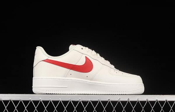 NIKE Air Force 1x 07 Low Air Force White and Red low-top Leisure Board shoes 315115-126 - Image 15