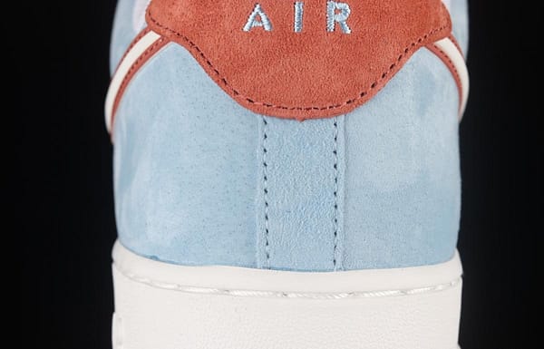 NIKE Air Force 1o07 Low low top casual board shoes LZ6699-521 with wine red and blue - Image 5