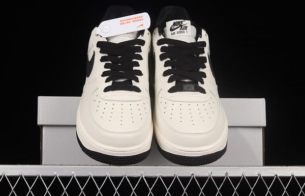 NIKE Air Force 1x 07 Low beige black color matching low-top casual board shoes MK9636-125 - Image 12