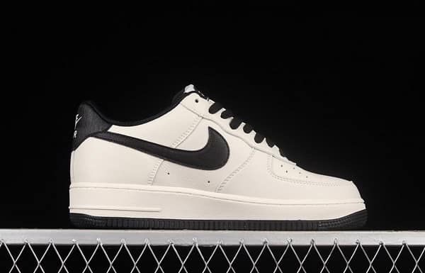 NIKE Air Force 1x 07 Low beige black color matching low-top casual board shoes MK9636-125 - Image 15