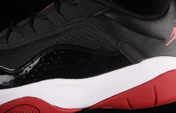 Air Jordan 11 CMFT Low 1 lacquered leather black and red low side anti-skid shock absorber basketball shoes DM0844-005 - Image 7