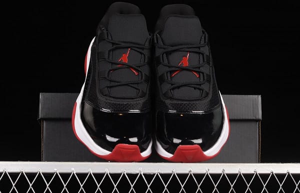 Air Jordan 11 CMFT Low 1 lacquered leather black and red low side anti-skid shock absorber basketball shoes DM0844-005 - Image 12