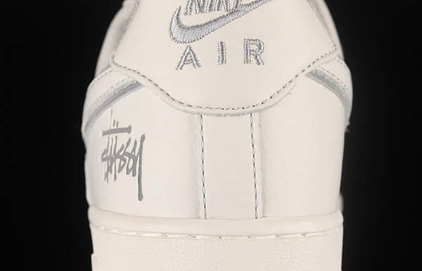 Stussy x NIKE Air Force 11607 Low Stussy co-named rice gray reflective low-top casual board shoes UN1815-802 - Image 6