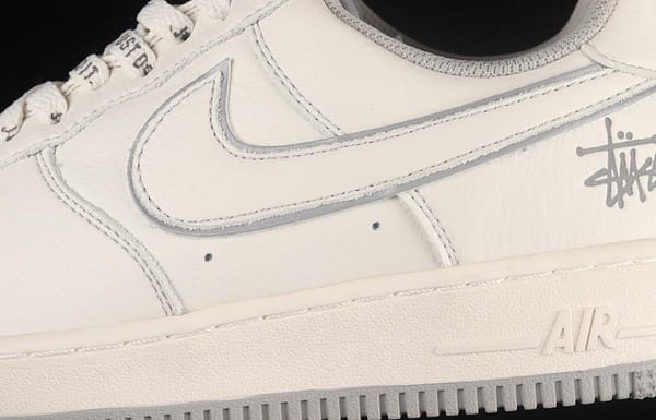 Stussy x NIKE Air Force 11607 Low Stussy co-named rice gray reflective low-top casual board shoes UN1815-802 - Image 7